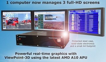 ePC A10 system with 3 screens